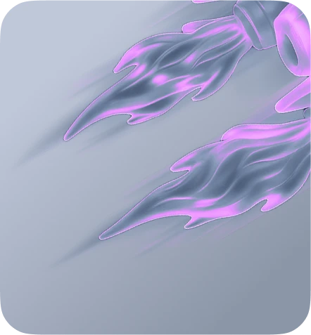 Exhaust trails from rocket ship taking off