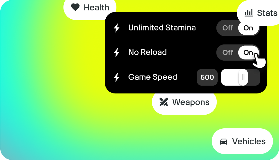 User turning on 'unlimited ammo' gameplay assist