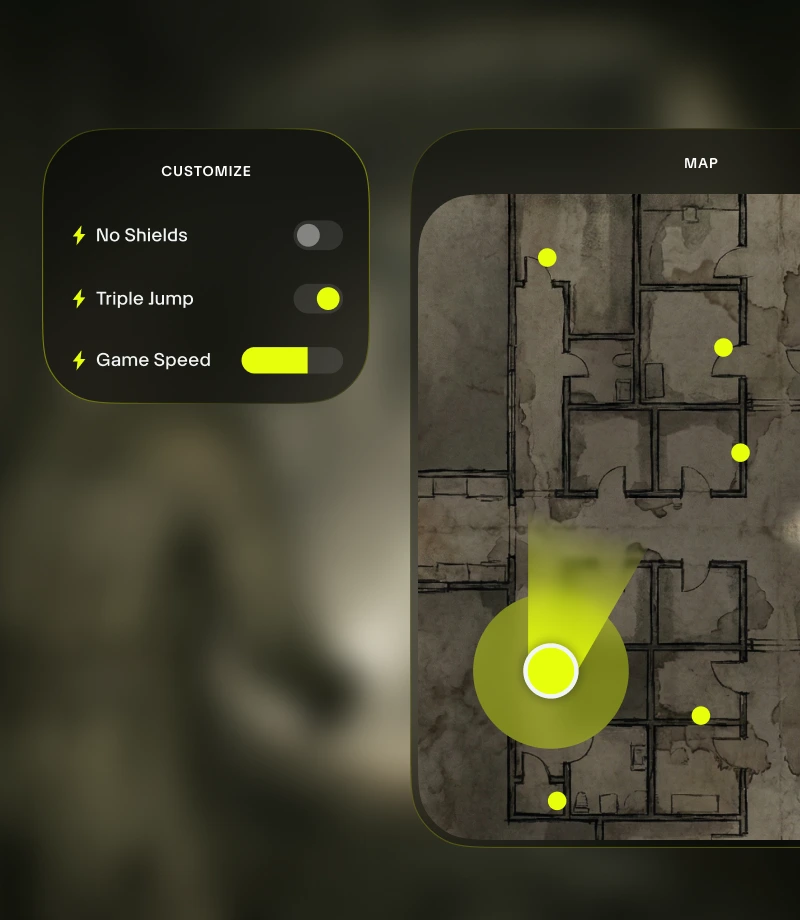 User accessing Wand tools via the in-game overlay
