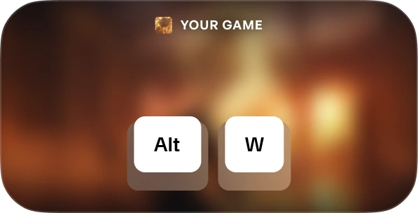 User activating the Wand in-game overlay